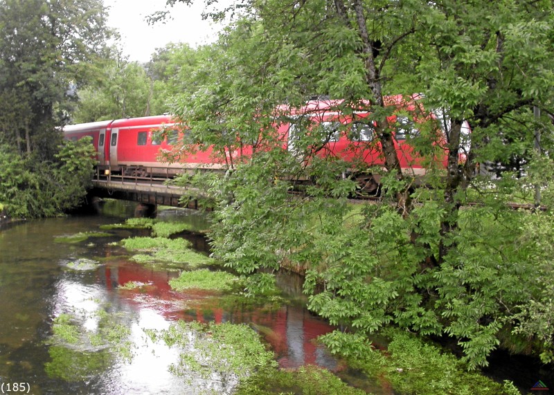 Bahn 185.jpg - Triebzug 612 153 als RE 32655 bei der Einfahrt in Fischen.